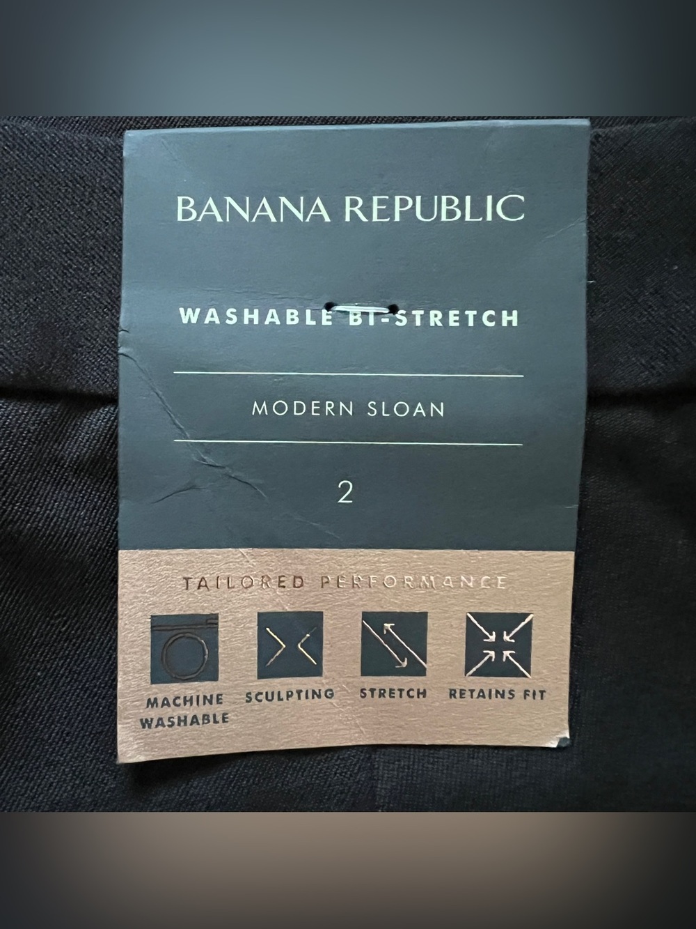 NWT Banana Republic Sloan Pants Stretch Skinny Minimalist Preppy Office Sz 2 - Picture 8 of 9